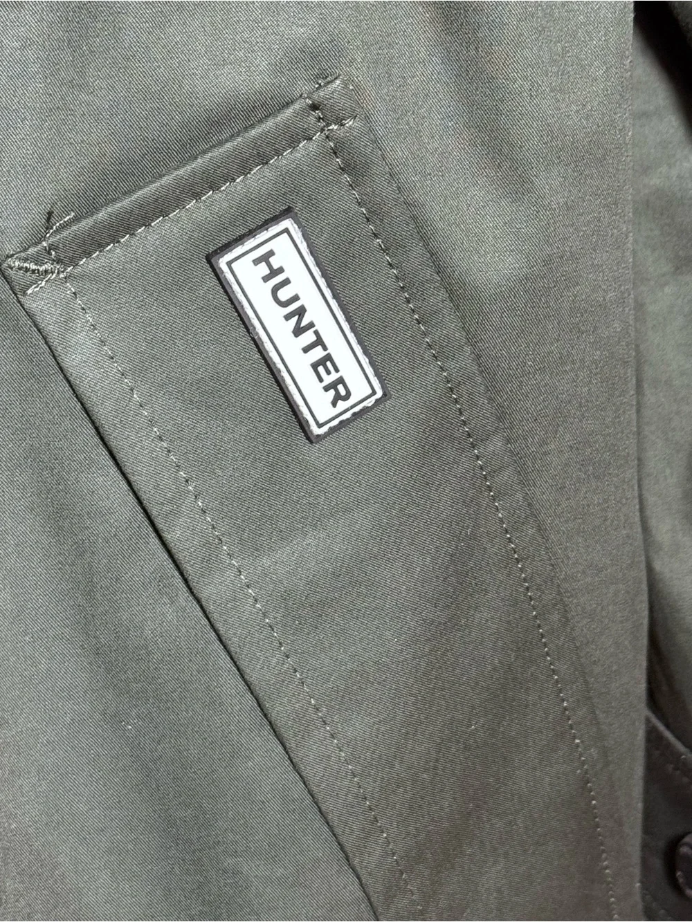 Hunter Women's Hooded Coat in Olive - Picture 8 of 15